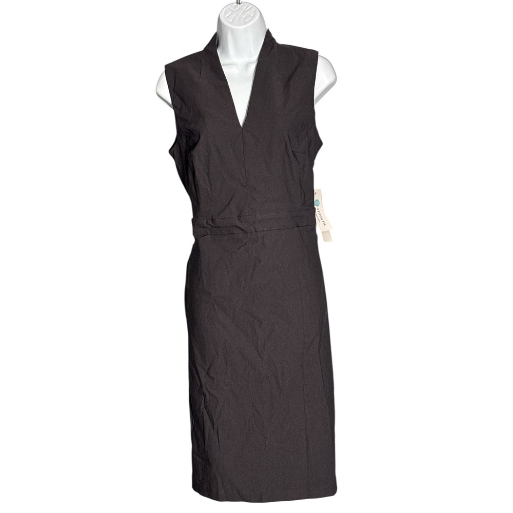 Tribal Annie V-Neck Sheath Dress Black NWT Size 8‎